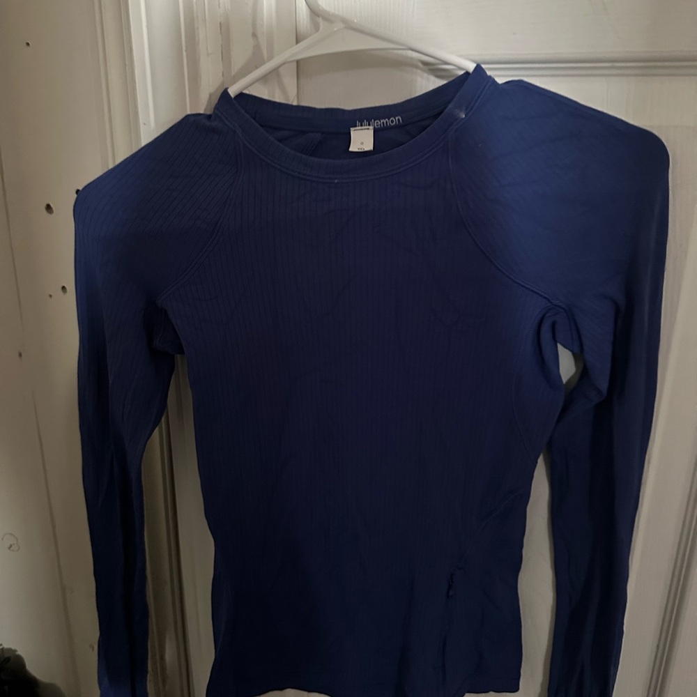 lululemon athletica Blue Long Sleeve Top